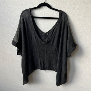 Anthropologie Cropped Athleisure Top